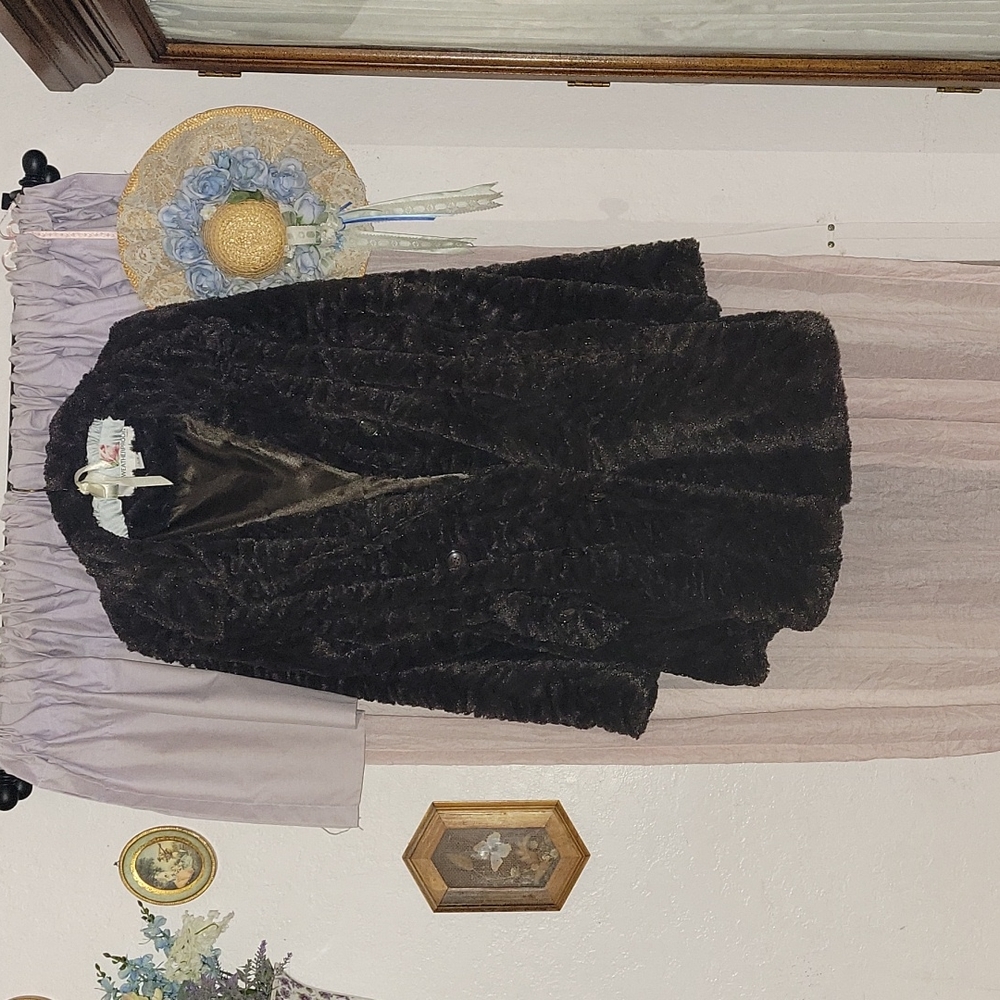 Faux fur coat